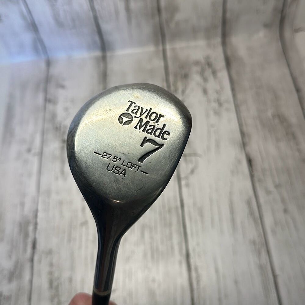 Vintage TaylorMade 7 Wood‎ 27.5 Degree TayLite Steel Shaft Ladies Flex